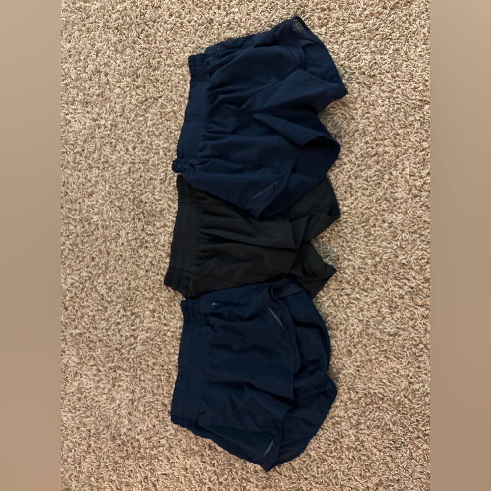 Navy and Black Athletic Shorts each $20